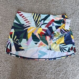 *NWT* Jantzen Multicolor Tropical Print Bathing Suit Skirt